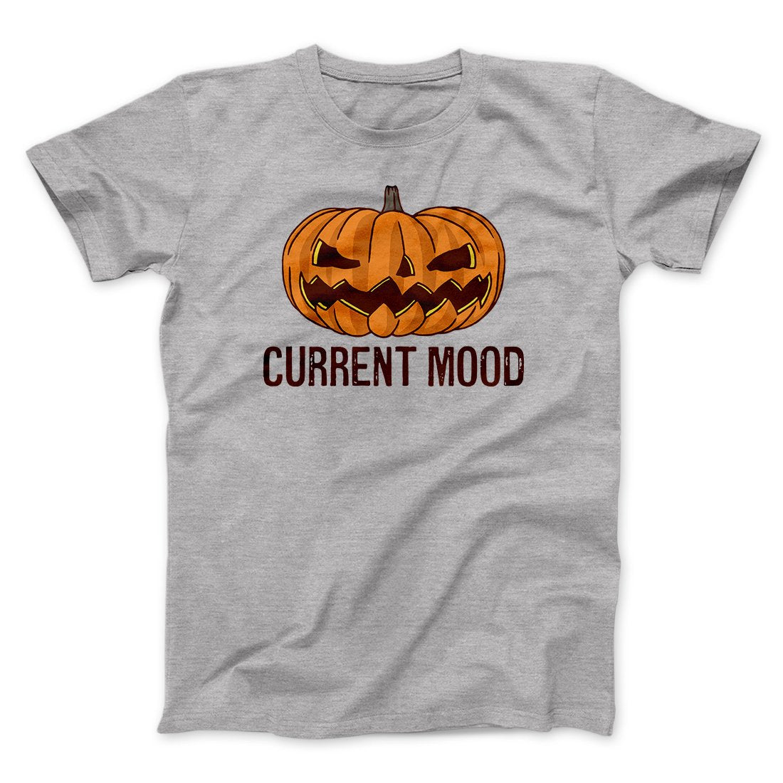 Current Mood Men Unisex T-Shirt Spooky AF Graphic Cotton Crew Neck Tee