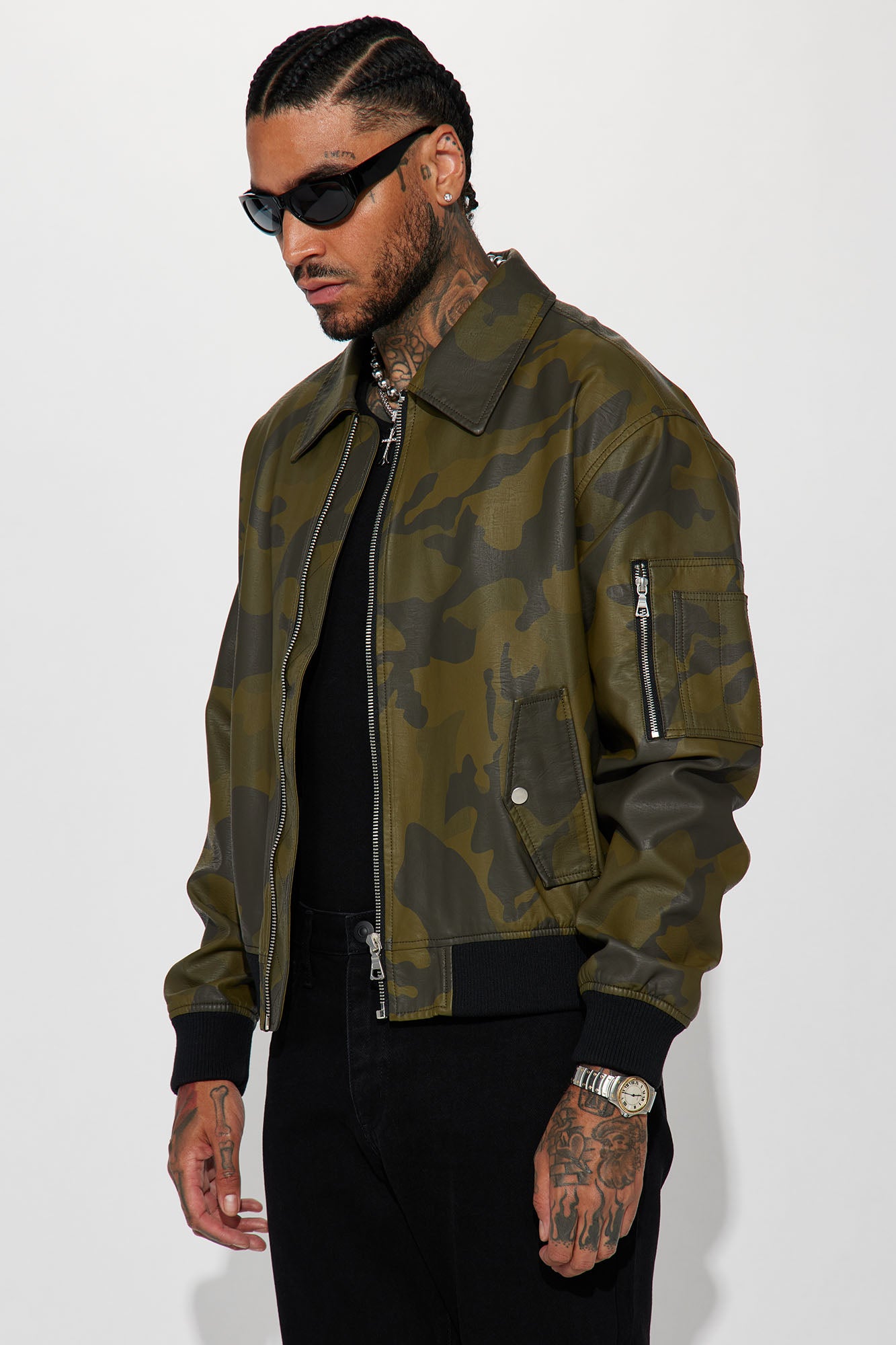 Every Step Of The Way Camo Bomber Jacket - Camouflage Pattern Unisex