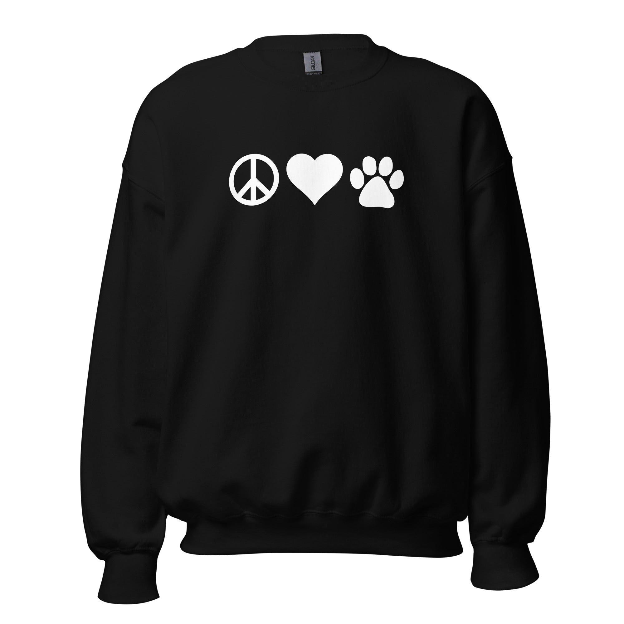 Peace, Love, Paws Unisex Crewneck Sweatshirt