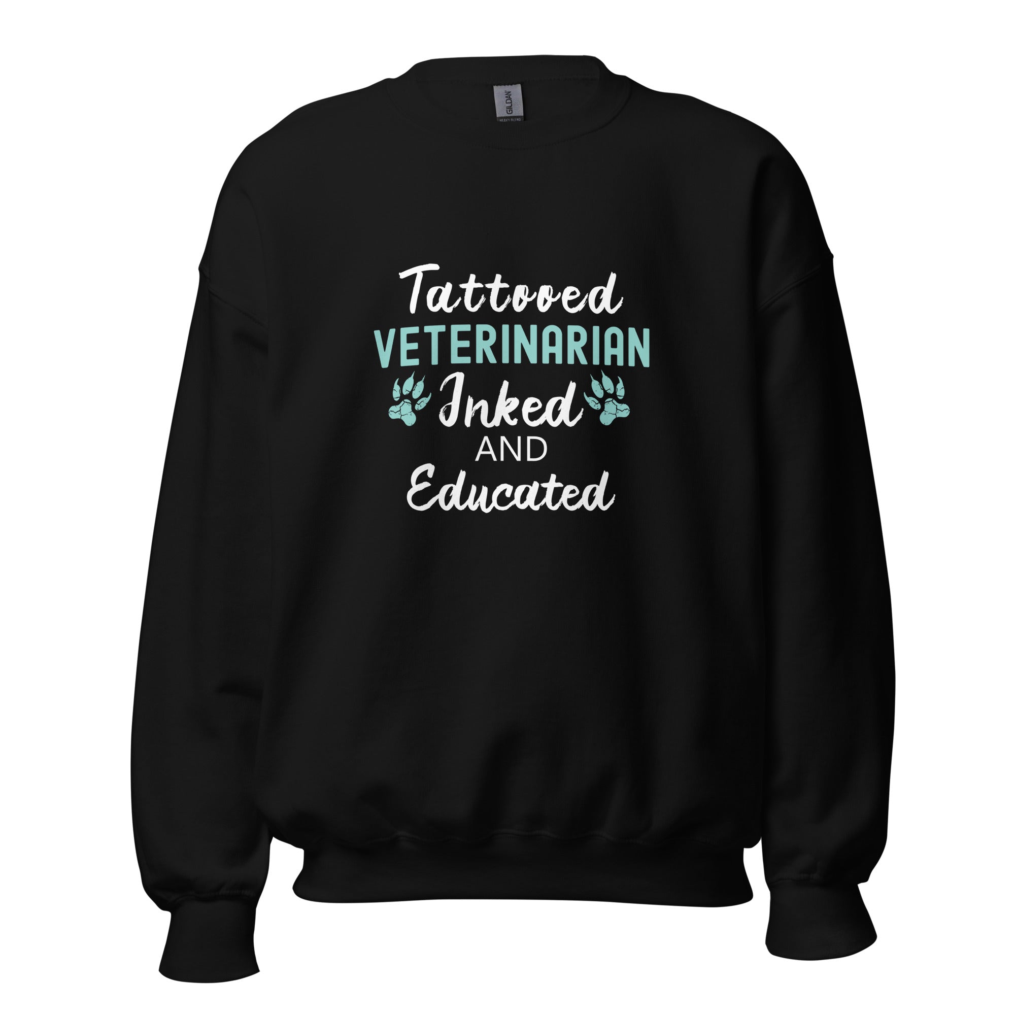 Veterinarian - Inked and Educated Unisex Crewneck Sweatshirt