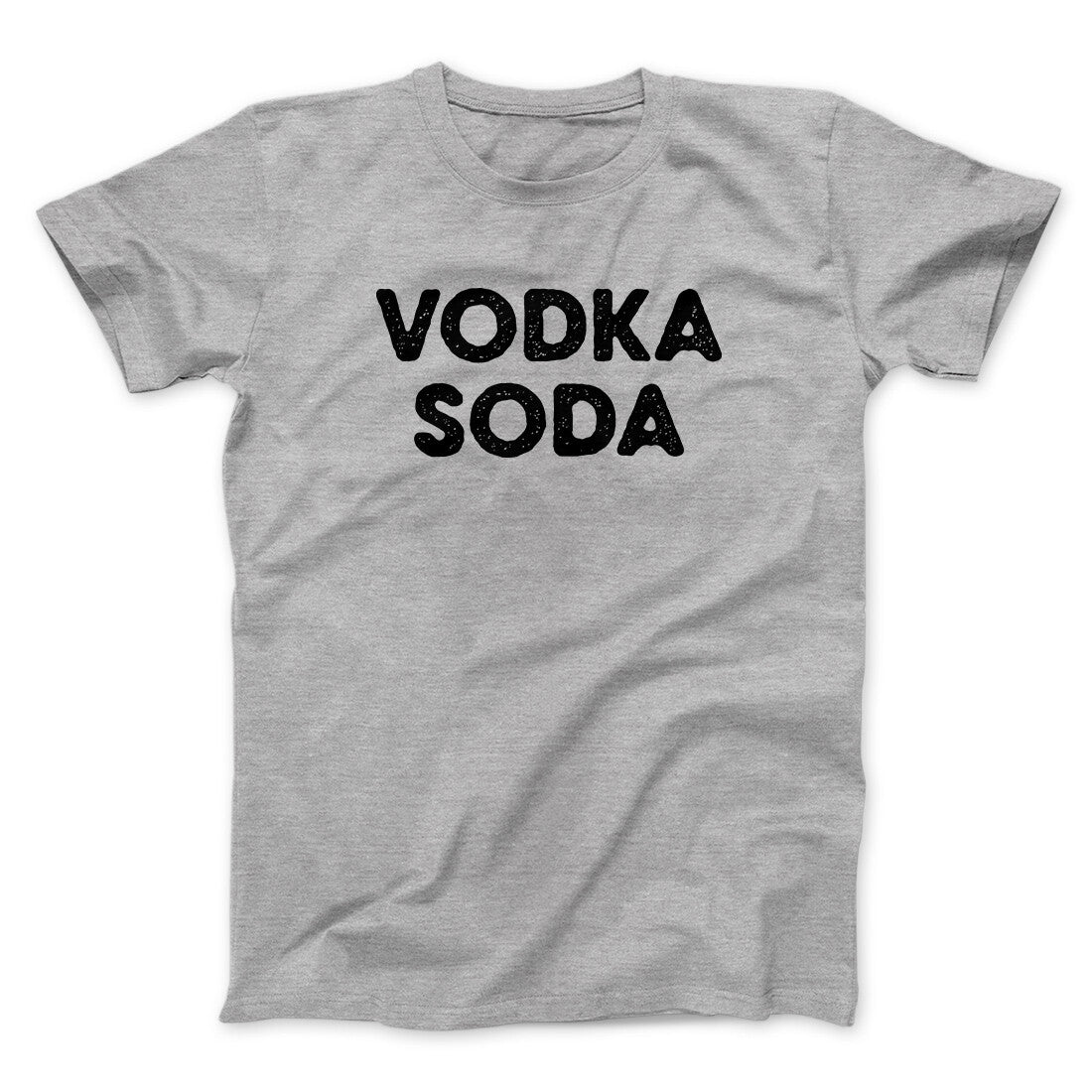 Vodka Soda Unisex T-Shirt - Vintage Fit 100% Cotton Heather Blend Baby Rib Collar